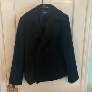 Black Express Pea Coat
